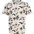 JJ REBEL herre T-shirt med print str. 2XL - beige