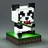 Minecraft Panda lampe - sort og hvid