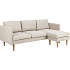 Milly 2-personers sofa m. chaiselong - beige