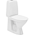 Ifö Spira toilet 6260 med skjult S-lås Rimfree - Hvid excl. sæde