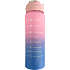 Motivationsflaske - rosa/lyseblå (700ml)