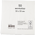 Salling ensfarvede servietter 33x33 cm 50-pak - hvid