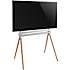 Sinox TV gulvstand til 60"-75" - hvid/træ