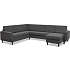 Madrid Nordic vendbar hjørnesofa med chaiselong - antracit