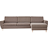 Urban 3D XL vendbar sofa med chaiselong - taupe