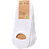 VRS dame 5-pak  invisible strømper str. onesize - hvid