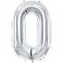 Folieballon "0" H:86 cm - flere varianter - assorteret
