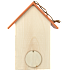 Fuglehus i træ 21,5 cm - flere varianter - assorteret