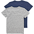 VRS børne 2-pak T-shirt str. 146/152 - grå/blå