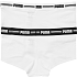 PUMA dame 2-pak mini shorts str. M - hvid