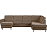 Rom Nordic venstrevendt U-sofa - taupe