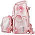 Danpen skoletaske - lyserød med hjerter