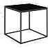 Vita hjørnebord - sort