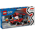 LEGO City F1 pitstop og pitcrew med Ferrari-bil 60443