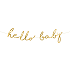 Banner "Hello baby" 18 x 70 cm - guldfarvet
