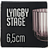 Lyngby fyrfadsstage lyserød - 6,5 cm