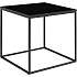 Vita hjørnebord - sort