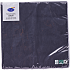 Duni ensfarvede servietter 40x40 cm 12-pak - sort