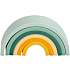 Regnbue stabeltårn i silikone Sunset - lysegrøn