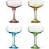 Aida farvede champagneglas (235ml) - flere varianter - assorteret