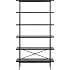 Angus reol med 5 hylder - sort