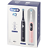 Oral-B iO6 Duo elektiske tandbørster - sort og rosa