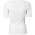 VRS dame rib T-shirt str. S - hvid