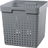 Seoul Basket kurv m. genanvendeligt plast - grå (XL)