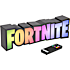 Fortnite Logo lampe - multifarvet
