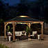 Pavillon Bruri 396cm x 338cm - antracit