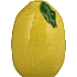 Keramik citronvase H: 12 cm - gul