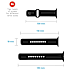 Fixed Silicon Sporty Strap silikonerem til Apple Watch - sort