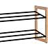 DAY skoreol med 2 hylder - sort og bambus