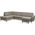 Madrid Nordic højrevendt U-sofa - taupe