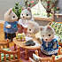 Sylvanian Families husky søskende tandemcykel legesæt