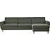 Urban 3D XL vendbar sofa med chaiselong - grøn