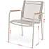 Mood Texteline havestol m. teak armlæn - sandy grey