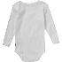 808 baby body langærmet str. 50 - hvid