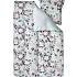 MAISON Lux sengetøj 140x220 cm - mintgrøn med blomster
