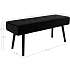 Skiby velour bænk - sort