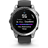 Garmin Fenix E smartwatch - sort/sølvfarvet