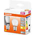 Osram 2 pak LED kronepærer 4W - varmt hvidt lys