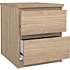 Naia natbord med 2 skuffer - trælook