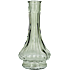 Rillet vase 14 cm - grøn