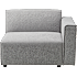 GRO modulsofa med chaiselong - lysegrå