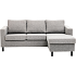 Oslo vendbar sofa med chaiselong - lysegrå