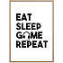 Gamer, Eat Sleep Game Repeat - 70x100 cm