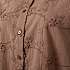 VRS dame bluse med broderi str. XL - brun