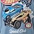 Hot Wheels T-shirt str. 122/128 - blå