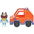 Bluey køretøj med figur flere varianter - assorteret